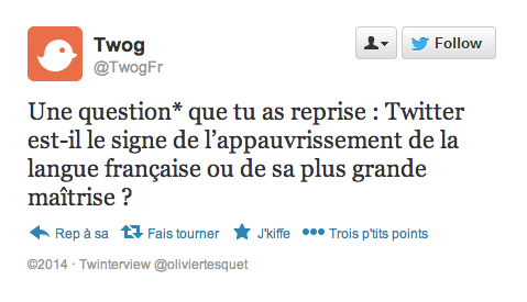 *Question posée par @BernardPivot1 dans ce tweet 