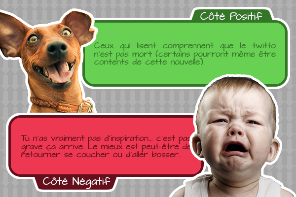 Le UP "J’ai pas le temps" ou "J'ai pas d’inspiration" 2