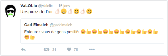 VaLOLic ‏@Valolic_  15 janv. VaLOLic a retweeté Gad Elmaleh Respirez de l'air ????