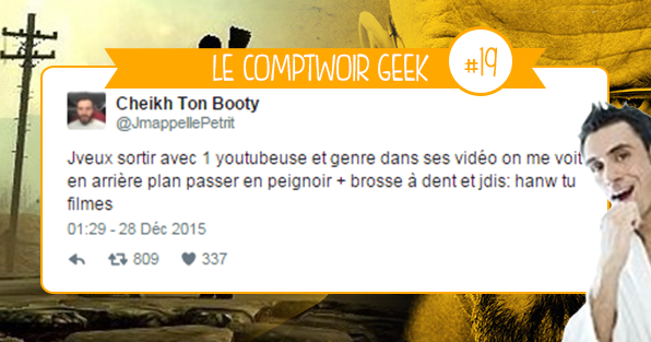 Comptwoir geek sélection meilleurs tweets films jeux-vidéo séries internet youtube