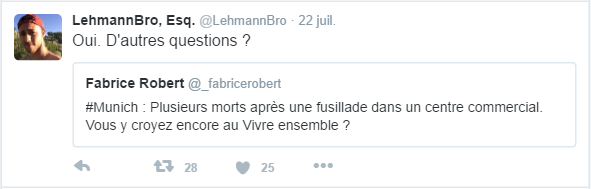 Oui. D'autres questions ?