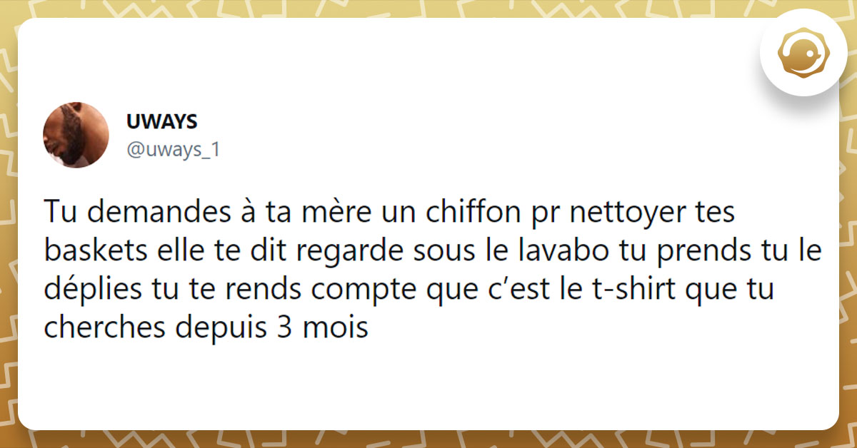 Tweet de uways sur le tshirt