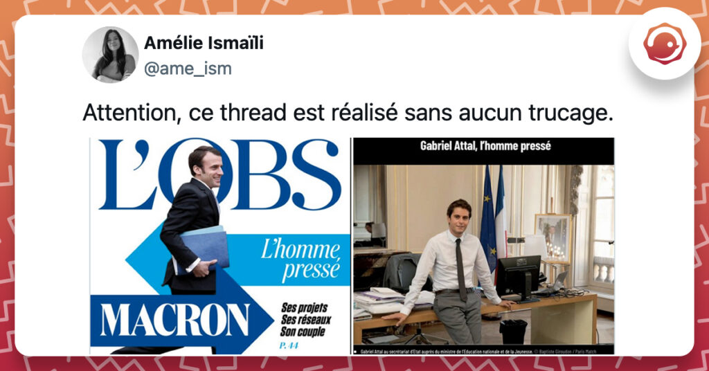 @ame_ism Attention, ce thread est réalisé sans aucun trucage.