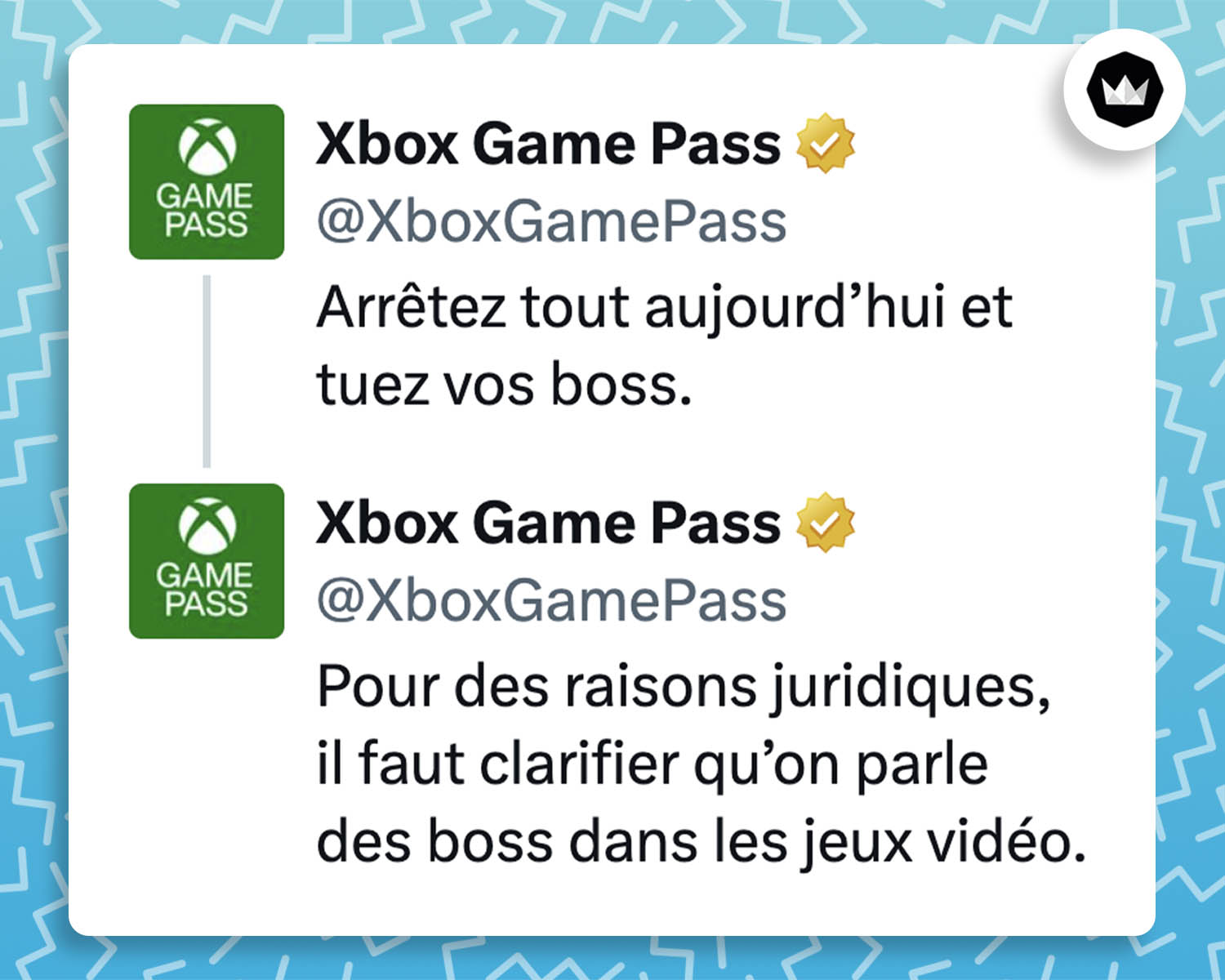 Arrêtez tout aujourd’hui et tuez vos boss.
Pour des raisons juridiques, on sent qu’il faut clarifier qu’on ne parle pas des boss dans les jeux vidéo.